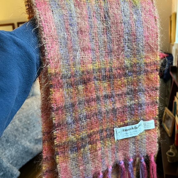 Rannoch Designs Mohair Wool Scarf Made in Scotland - Picture 2 of 4
